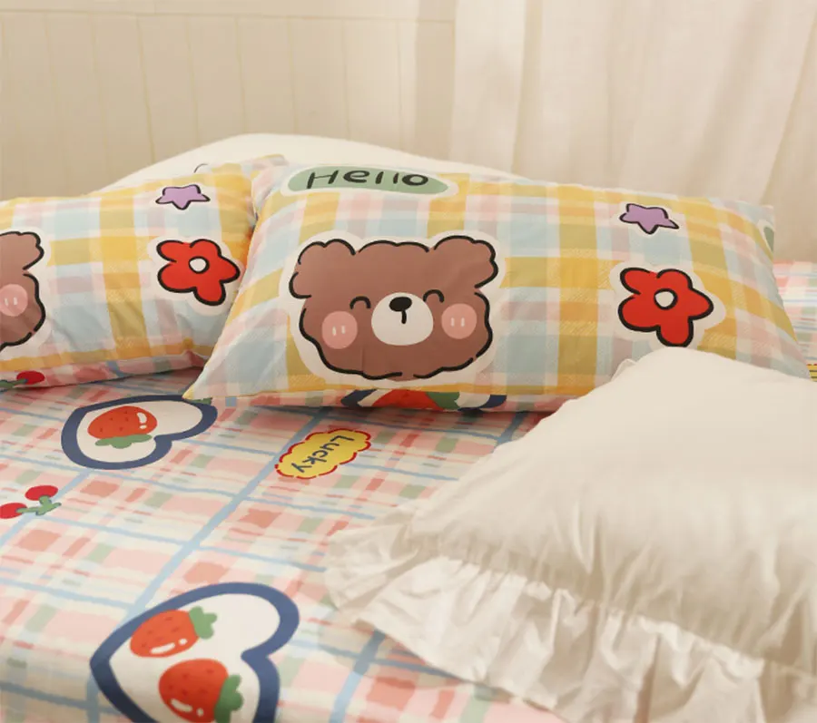 Cute cartoon rabbit bear star bedding set kid teen,cotton twin full queen lovely home textile bed sheet pillow case duvet cover
Cute cartoon rabbit bear star bedding set kid teen,cotton twin full queen lovely home textile bed sheet pillow case duvet cover