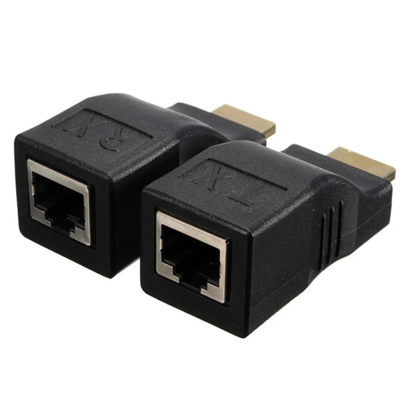 Лидер продаж удлинитель HDMI 4k порты RJ45 LAN сеть до 30 м по CAT5e / 6 UTP Ethernet-кабель для HDTV