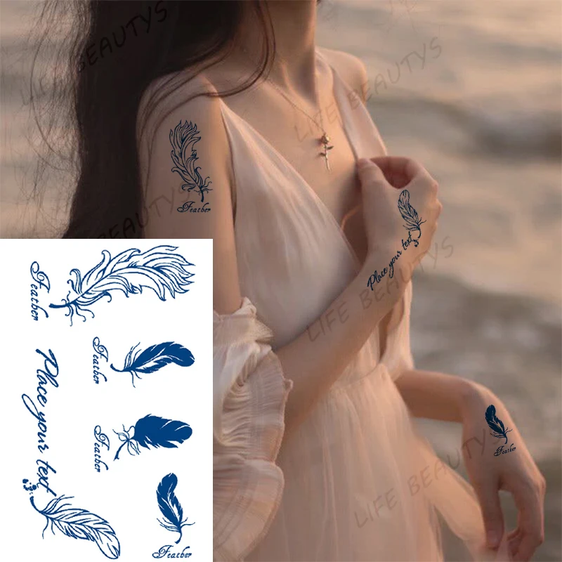 Juice Ink Body Art Lasting Waterproof Temporary Tattoo Flash Arm Flower Butterfly Fish Feather Letter Fake Woman Man Sticker
Juice Ink Body Art Lasting Waterproof Temporary Tattoo Flash Arm Flower Butterfly Fish Feather Letter Fake Woman Man Sticker