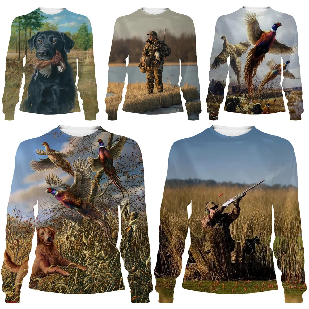 

Mamba Top Hunt Sweatshirt For Men Clothing Women Shirts Autumn Long Sleeves 3D Animal Wild Duck Camouflage Sportswear Blouse Fun