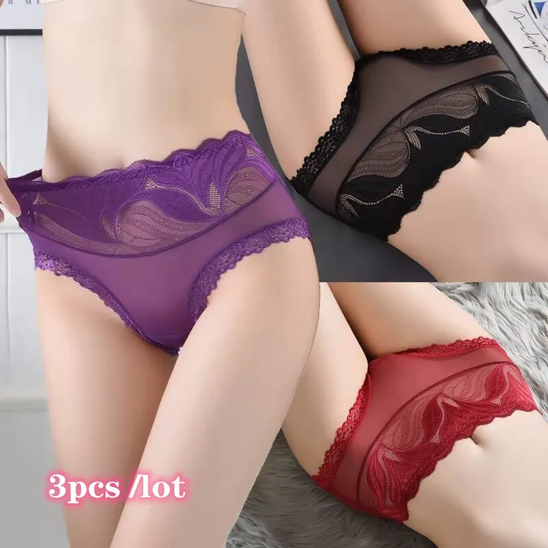 3 шт./лот, сексуальные кружевные трусики, женское нижнее белье, соблазнительные высококачественные женские трусы со средней талией 
3 шт./лот, сексуальные кружевные трусики, женское нижнее белье, соблазнительные высококачественные женские трусы со средней талией