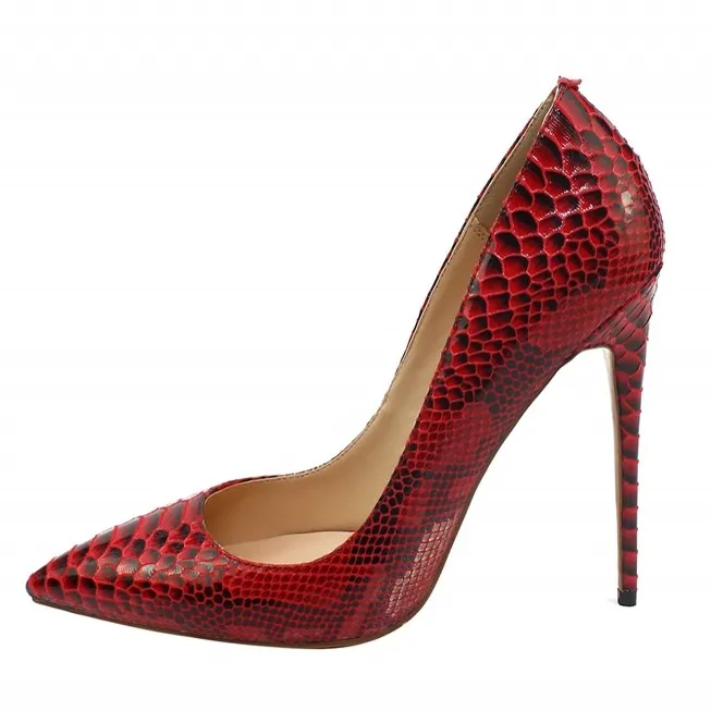 New Fashion Woman Snakeskin Leather Pumps Big Size 34-46 Thin High Heels Red Sliver Pointed Toe Sexy Wedding Shoes C039A
New Fashion Woman Snakeskin Leather Pumps Big Size 34-46 Thin High Heels Red Sliver Pointed Toe Sexy Wedding Shoes C039A