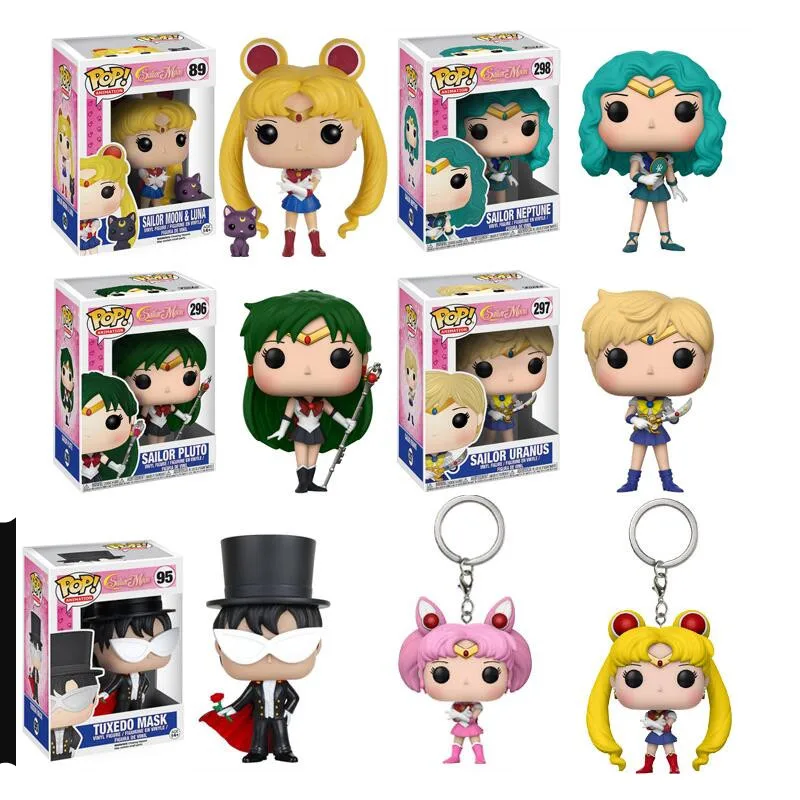 Фигурка Сейлор Мун Chibiusa Meiou Setsuna Kaiou Michiru модельные игрушки|Игровые фигурки и