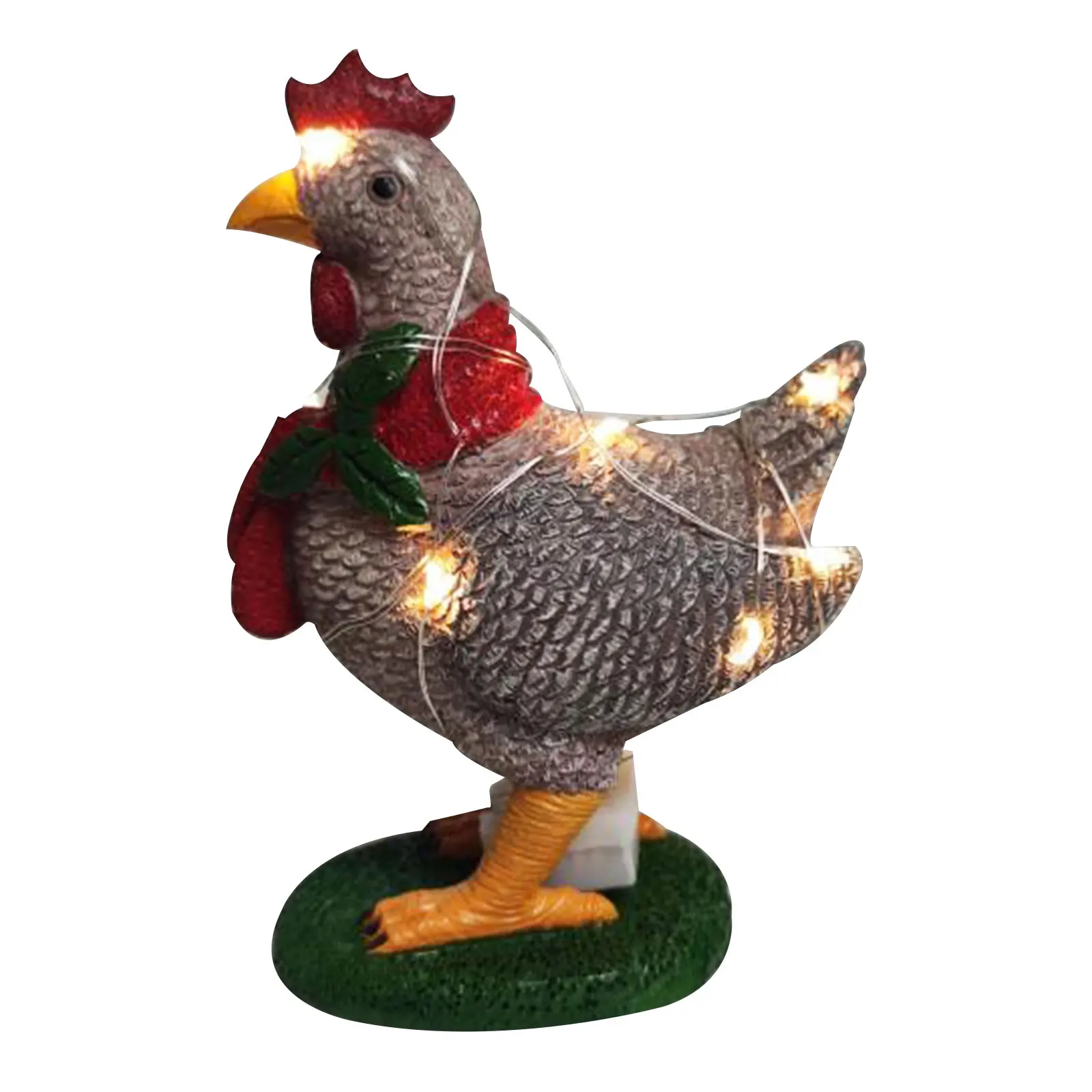 Light Up Christmas Chicken With Scarf Courtyard Decoration Resin Chicken Sculpture Garden Lawn Corridor Christmas Decoration
Light Up Christmas Chicken With Scarf Courtyard Decoration Resin Chicken Sculpture Garden Lawn Corridor Christmas Decoration