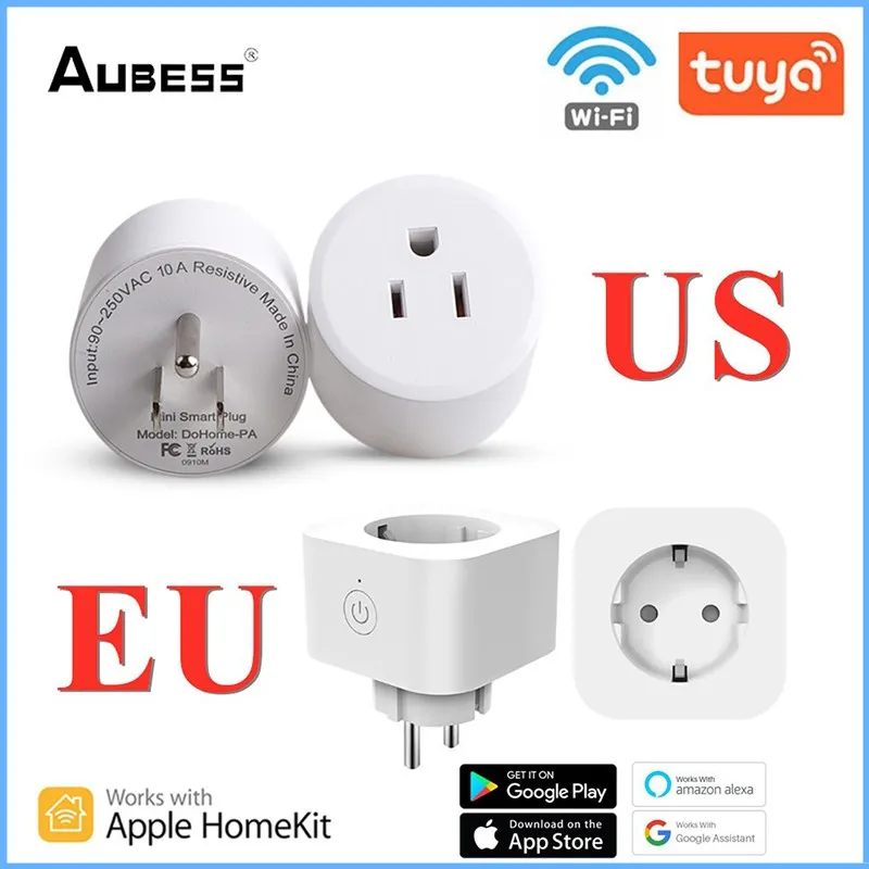 Aubess EU US UK WiFi Smart Plug Socket 10A Timing Function APP Remote Voice Control Smart Home Works With Alexa Google
Aubess EU US UK WiFi Smart Plug Socket 10A Timing Function APP Remote Voice Control Smart Home Works With Alexa Google