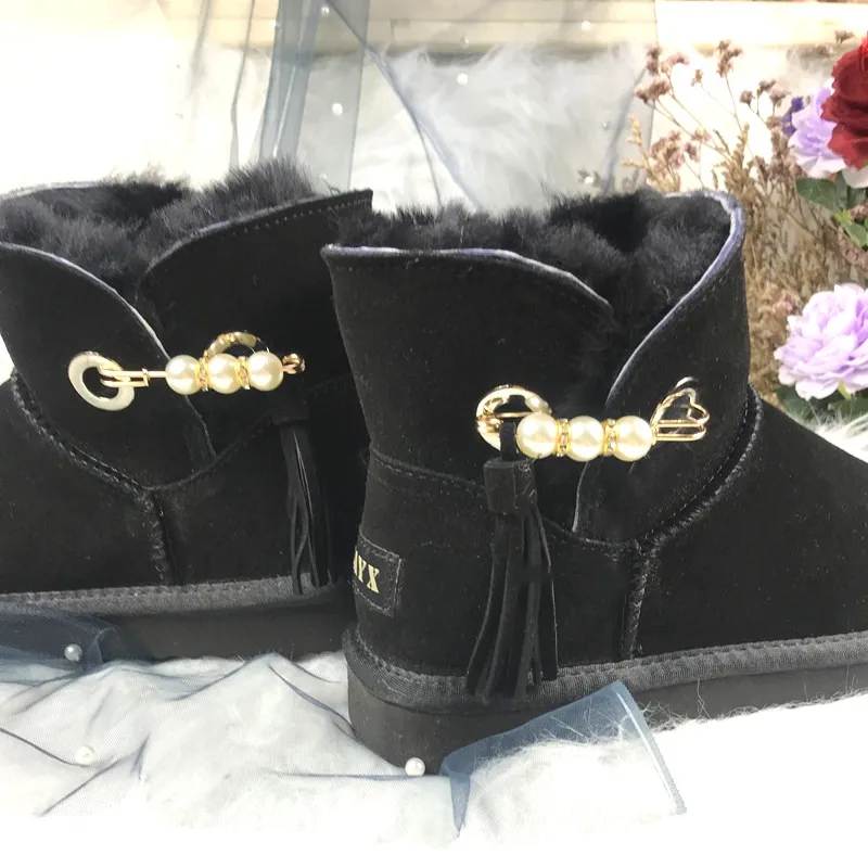 JAYX 2022 Warm Women Snow Boots Cowskin Ankle Boots Woman Genuine Leather Snow Boots Women 100% Natural Wool Winter Boots
JAYX 2022 Warm Women Snow Boots Cowskin Ankle Boots Woman Genuine Leather Snow Boots Women 100% Natural Wool Winter Boots