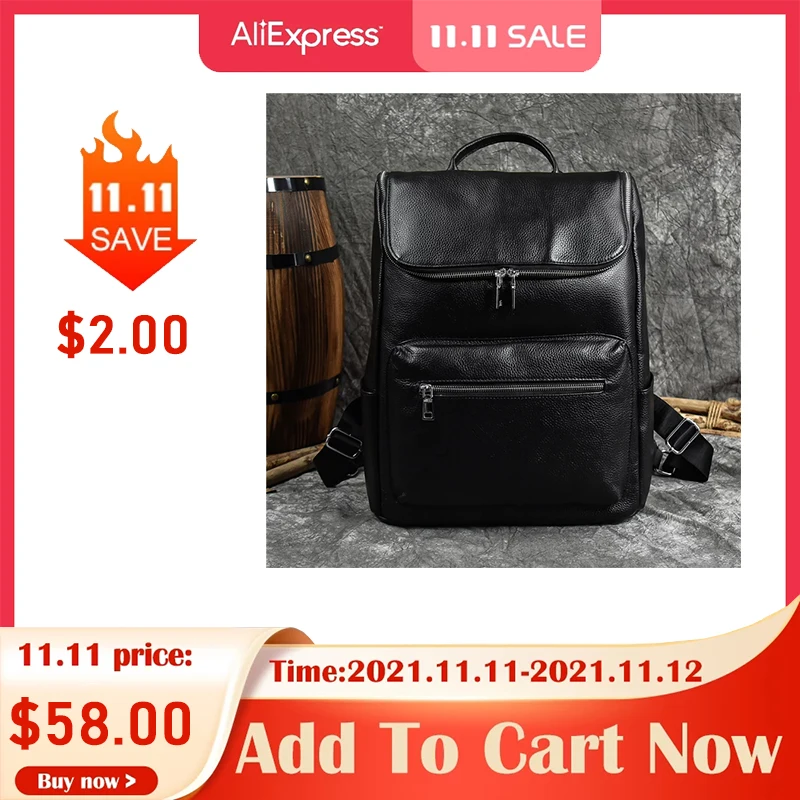 

Мужской рюкзак Luufan из 100% натуральной кожи, дорожная сумка для книг в стиле ретро, портфель из кожи Крейзи Хорс, школьный ранец