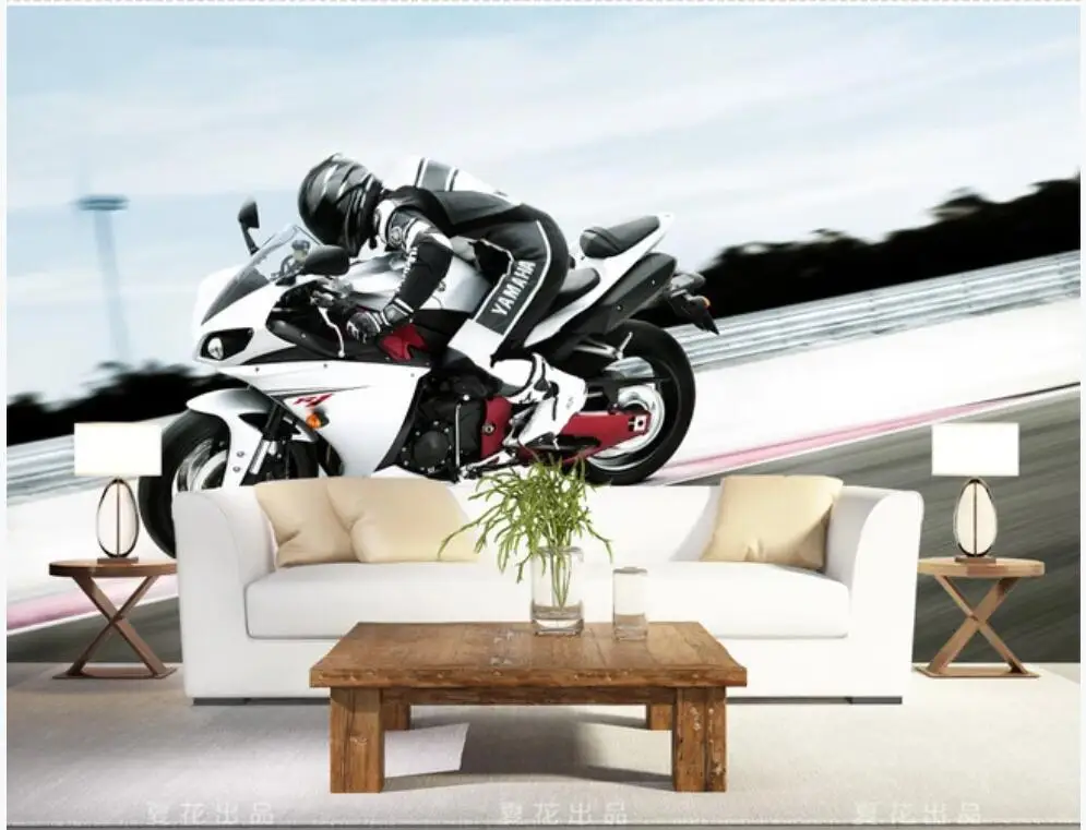 3d обои на заказ фото Любой Размер Фреска мотоцикл гонки ТВ фон Декор 3d настенные фрески обои для гостиной 
3d обои на заказ фото Любой Размер Фреска мотоцикл гонки ТВ фон Декор 3d настенные фрески обои для гостиной