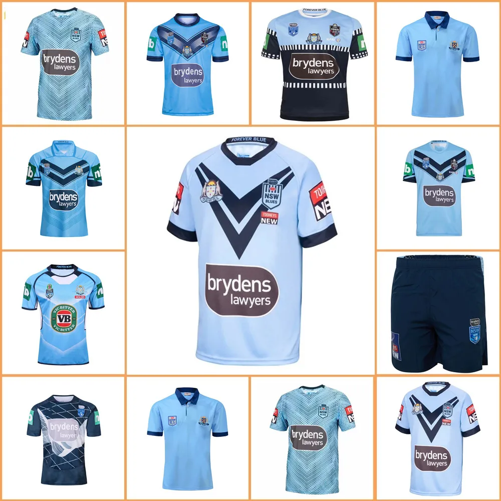 2015-2021 NSW синий регби домашняя тренировочная майка nsw блюз государственный