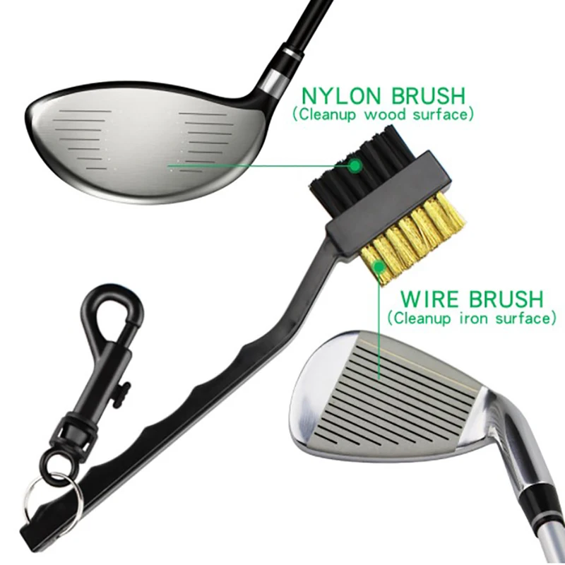 2 Sided High Quality Brass Wires Nylon Cleaning Kit Tool Golf Brush Clip Groove Ball Cleaner
2 Sided High Quality Brass Wires Nylon Cleaning Kit Tool Golf Brush Clip Groove Ball Cleaner