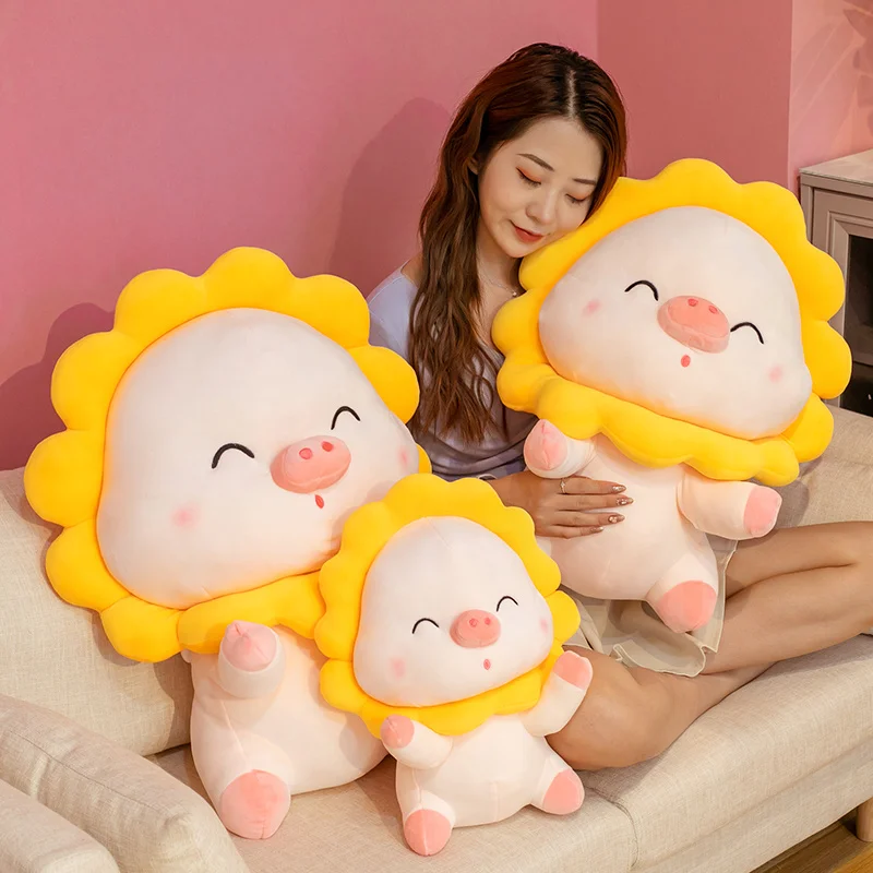 Sunflower Pig Plush Toy Stuffed Cartoon Pink Piggy Plushies Dolls for Girl Hug Pig Throw Pillow Girly Room Decor Cushion For Her
Sunflower Pig Plush Toy Stuffed Cartoon Pink Piggy Plushies Dolls for Girl Hug Pig Throw Pillow Girly Room Decor Cushion For Her