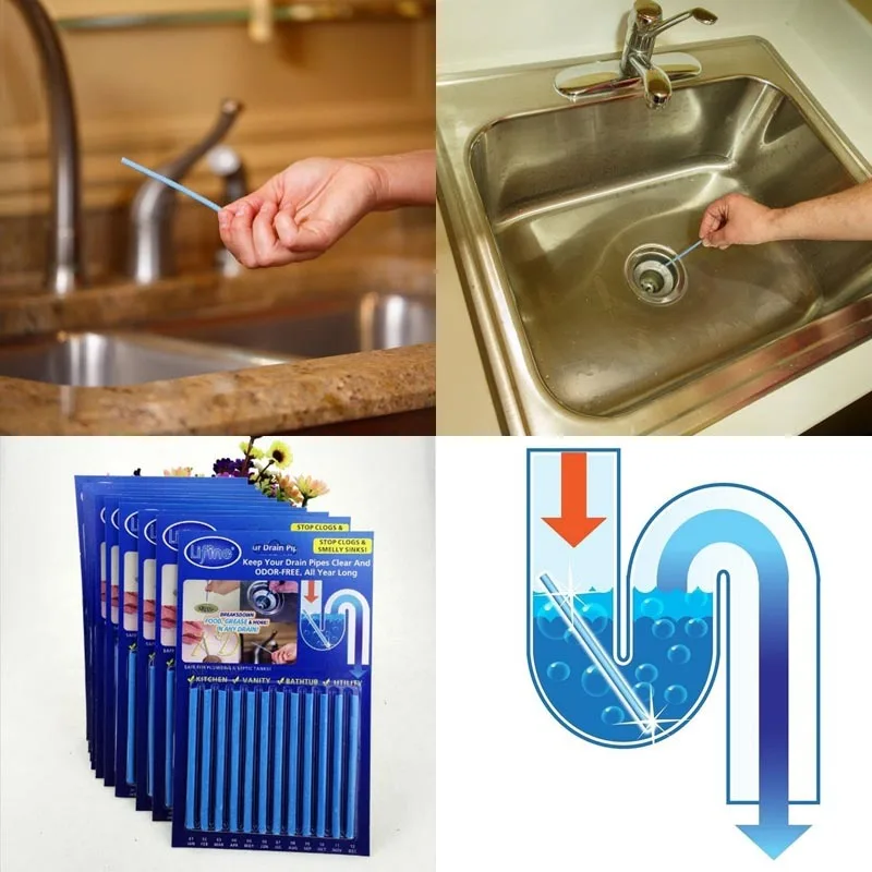 12Pcs/set Sticks sewage decontamination to deodorant The kitchen toilet bathtub drain cleaner sewer cleaning rod
12Pcs/set Sticks sewage decontamination to deodorant The kitchen toilet bathtub drain cleaner sewer cleaning rod
