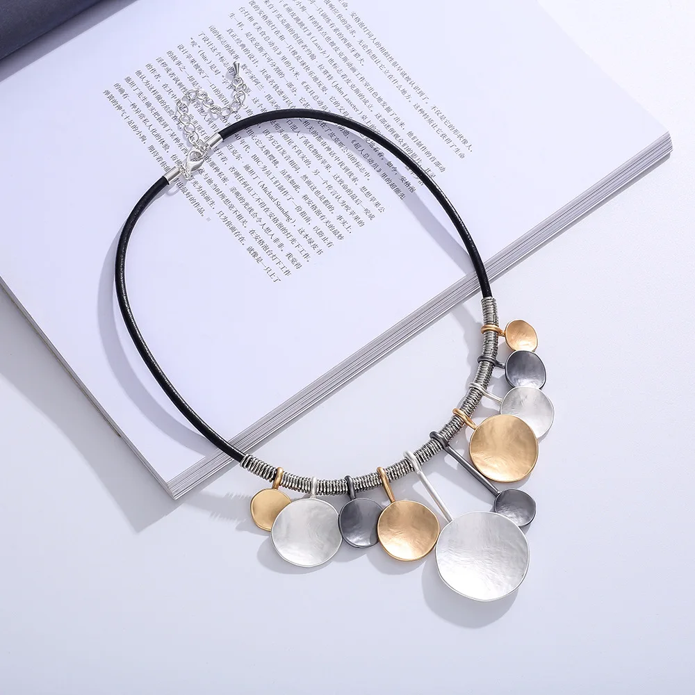 Amorcome Ethnic Long Necklaces for Women Collier Femme Geometric Pendants Leather Fashion Necklace Statement Accessories Jewelry
Amorcome Ethnic Long Necklaces for Women Collier Femme Geometric Pendants Leather Fashion Necklace Statement Accessories Jewelry
