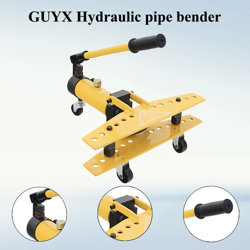 Galvanized pipe iron pipe steel pipe bending tool, integrated manual hydraulic pipe bender, high and low pressure plunger design
Galvanized pipe iron pipe steel pipe bending tool, integrated manual hydraulic pipe bender, high and low pressure plunger design
