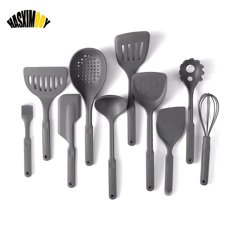 10 Pcs Non-stick Kitchen Utensils Set Silicone nylon Baking Cooking Utensils Tools Kitchen Gadgets Accessories Top Quality
10 Pcs Non-stick Kitchen Utensils Set Silicone nylon Baking Cooking Utensils Tools Kitchen Gadgets Accessories Top Quality