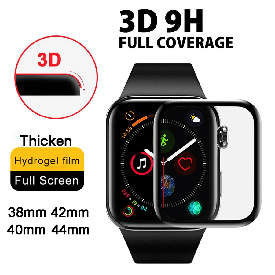 3D Screen Protector Full Cover Edge Protective Film for iWatch 4 5 40MM 44MM Not Tempered Glass for Apple Watch 3 2 1 38MM 42MM
3D Screen Protector Full Cover Edge Protective Film for iWatch 4 5 40MM 44MM Not Tempered Glass for Apple Watch 3 2 1 38MM 42MM