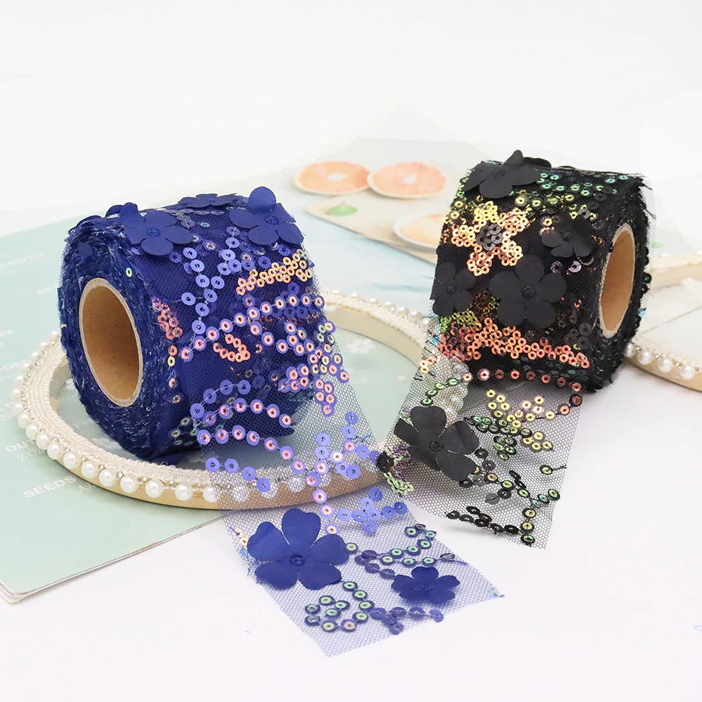 6cm 8cm 10cm 12cm 3D Flower Squine Embroidered Tulle Mesh Ribbon 10Yards Gauze Tape For DIY Handmade Crafts Hair Giftbox Wraping
6cm 8cm 10cm 12cm 3D Flower Squine Embroidered Tulle Mesh Ribbon 10Yards Gauze Tape For DIY Handmade Crafts Hair Giftbox Wraping