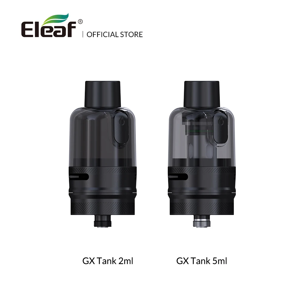 

Original Eleaf GX Tank 5ml 2ml with GX 0.2ohm 0.5ohm Coil E-Cigarette Vaporizer side refilling Atomizer For iSOLO S MOD