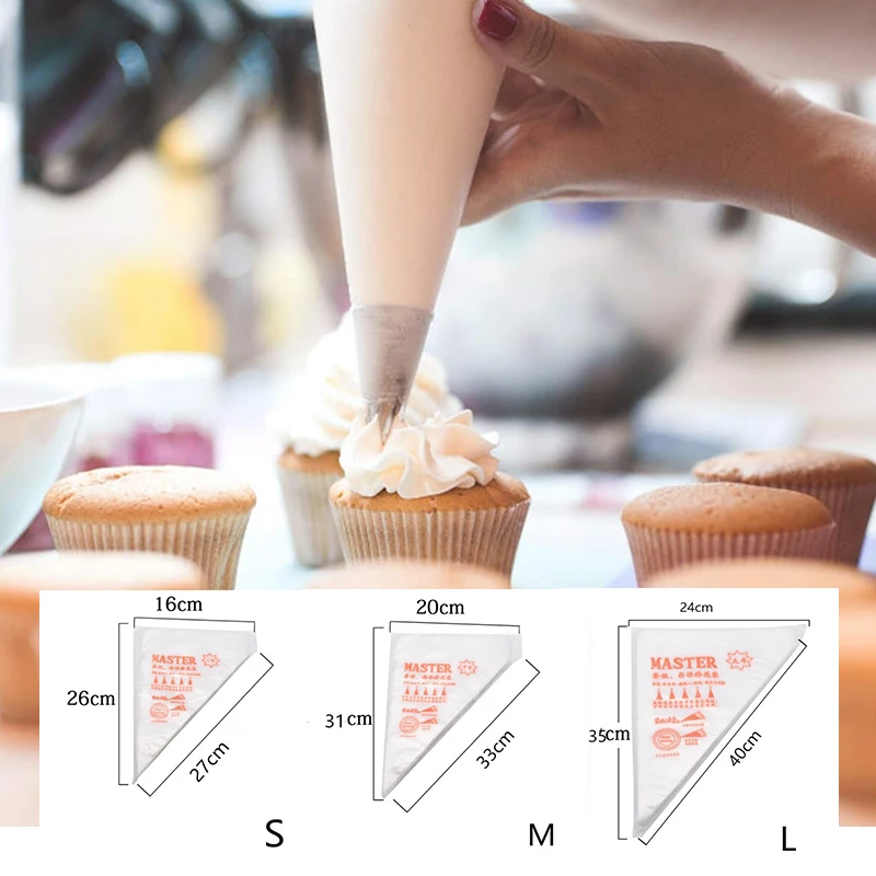 S/M/L Size Confectionery Bags for Cake Fondant Decorating Disposable Pastry Bags Kitchen Baking Piping Bag Bakery Accessories
S/M/L Size Confectionery Bags for Cake Fondant Decorating Disposable Pastry Bags Kitchen Baking Piping Bag Bakery Accessories
