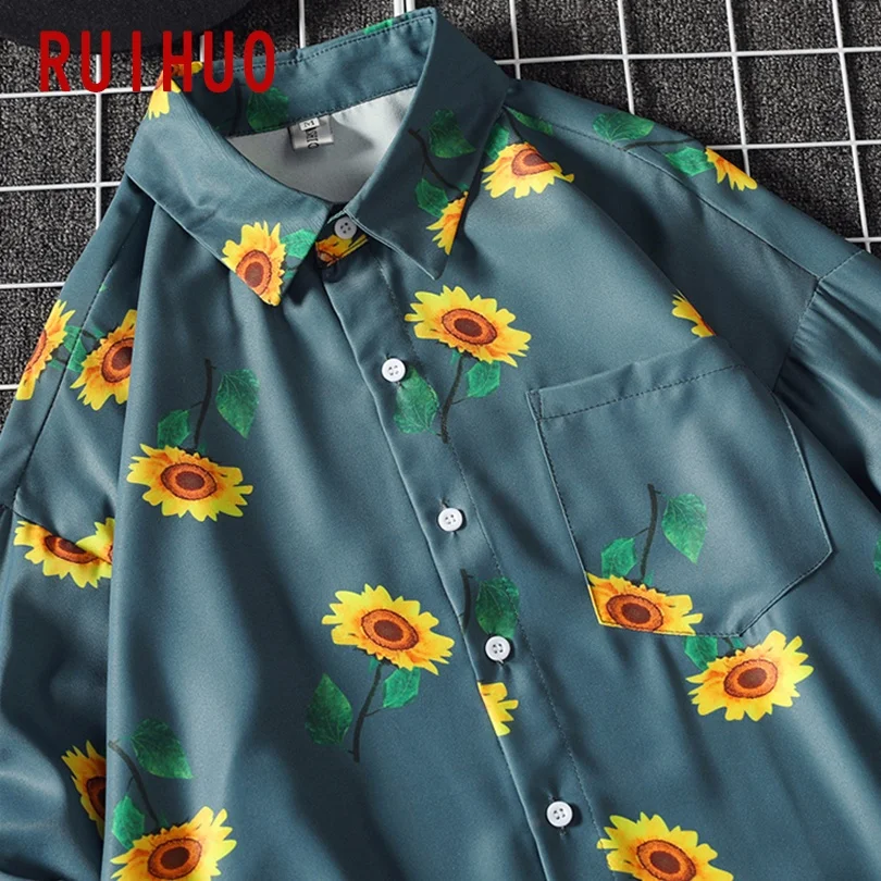 RUIHUO Floral Print Shirts For Men Clothing Blouse Men Shirt Long Sleeve Shirt Men Tops Fashion Vintage Clothes 5XL 2021 Spring
RUIHUO Floral Print Shirts For Men Clothing Blouse Men Shirt Long Sleeve Shirt Men Tops Fashion Vintage Clothes 5XL 2021 Spring