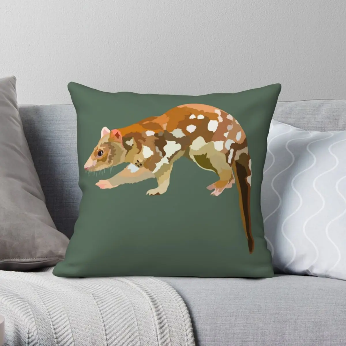 T Is For Tiger Quoll Square Pillowcase Polyester Linen Velvet Creative Zip Decor Throw Pillow Case Bed Cushion Cover
T Is For Tiger Quoll Square Pillowcase Polyester Linen Velvet Creative Zip Decor Throw Pillow Case Bed Cushion Cover