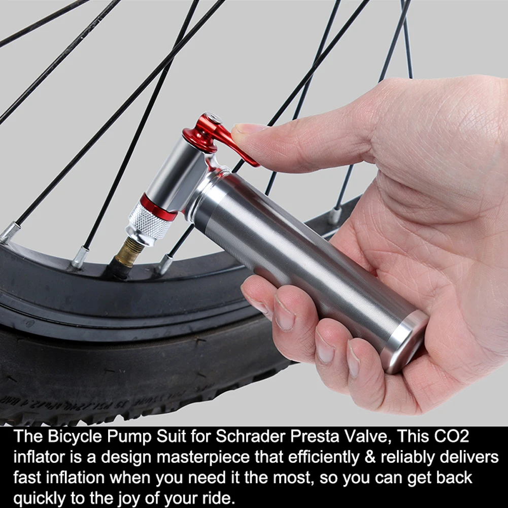 Фото Портативный высокопрочный воздушный мини насос велосипедный Суперлегкий для (купить)