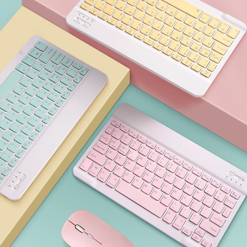 Multi-Device Bluetooth-compatible Keyboard MouseWireless Slim Keyboard for Laptop PC Tablet
Multi-Device Bluetooth-compatible Keyboard MouseWireless Slim Keyboard for Laptop PC Tablet