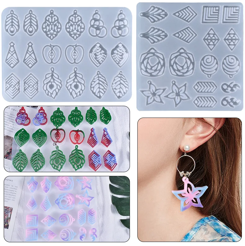 DIY серьги эпоксидная смола, Форма Силиконовые кулоны ювелирные инструменты ювелирные аксессуары формы ручной работы
DIY серьги эпоксидная смола, Форма Силиконовые кулоны ювелирные инструменты ювелирные аксессуары формы ручной работы
