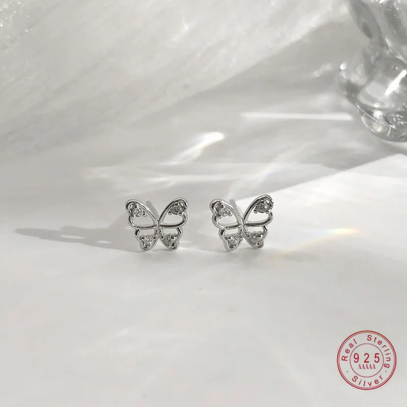 925 Sterling Silver Exquisite Simple Shiny Luster Hollow Butterfly Earrings For Woman Jewelry Gift
925 Sterling Silver Exquisite Simple Shiny Luster Hollow Butterfly Earrings For Woman Jewelry Gift