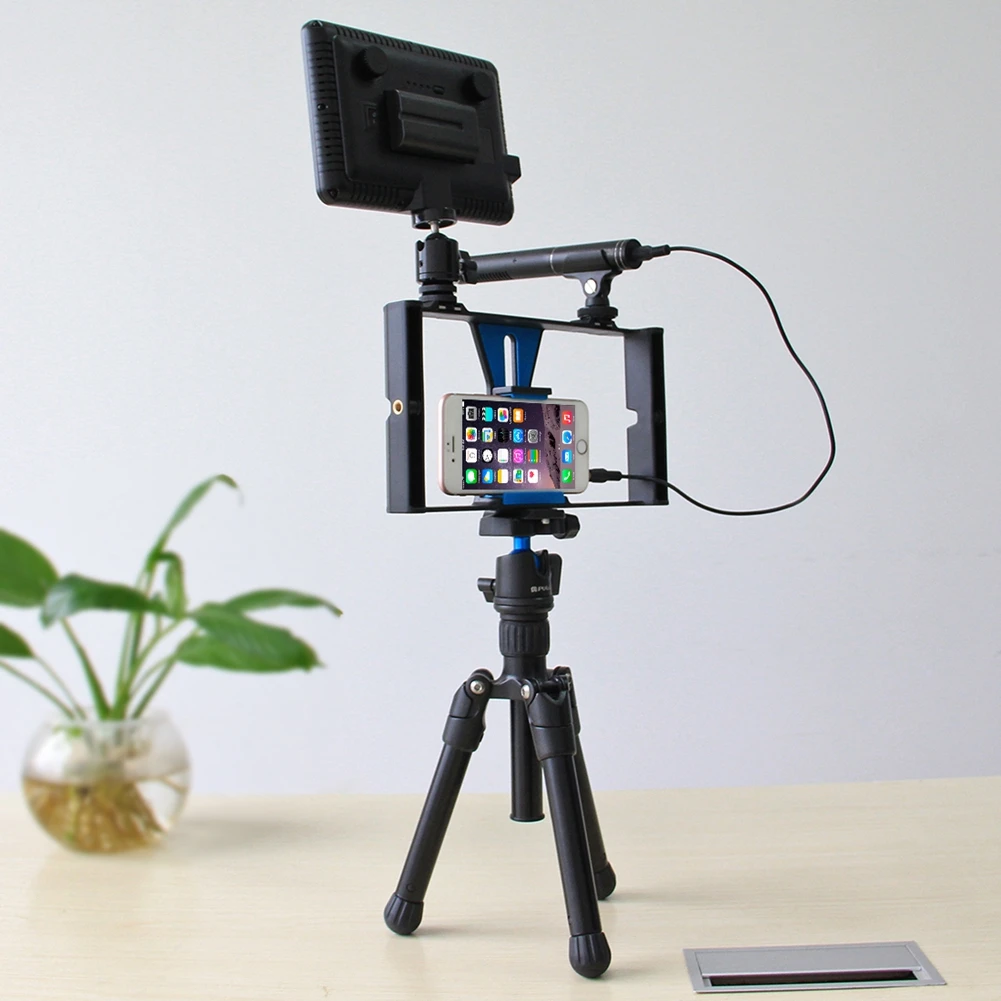2 3 4 5pcs Set Sale Smartphone Video Rig LED Studio Light Video Microphone Mini Tripod Mount Kits Tripod Head for iPhone
2 3 4 5pcs Set Sale Smartphone Video Rig LED Studio Light Video Microphone Mini Tripod Mount Kits Tripod Head for iPhone