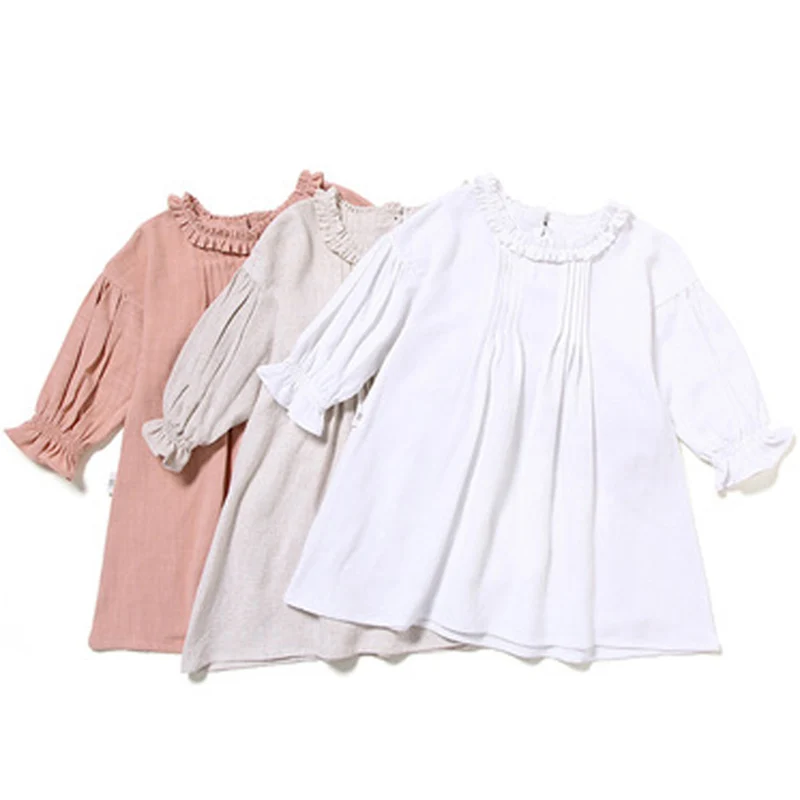 Детское однотонное платье для девочек, с расклешенными рукавами, с оборками на воротнике
Детское однотонное платье для девочек, с расклешенными рукавами, с оборками на воротнике