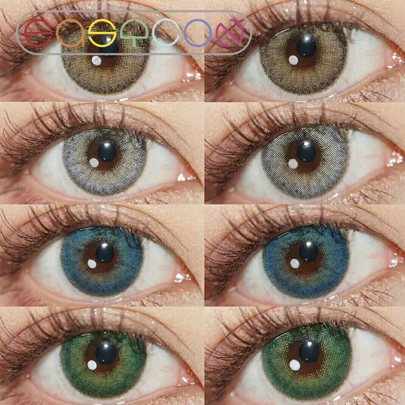 EASYCON Annually Color Contact Lenses Eyes Decoration Colored Beautiful small Pupil gray black Circle 2pcs/pair Degree option
EASYCON Annually Color Contact Lenses Eyes Decoration Colored Beautiful small Pupil gray black Circle 2pcs/pair Degree option