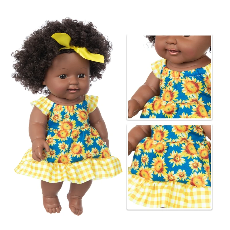 30cm American Reborn Black Baby Doll Bath Play Full Silicone Vinyl Baby Dolls Lifelike Newborn Baby Doll Toy Girl Christmas Gift
30cm American Reborn Black Baby Doll Bath Play Full Silicone Vinyl Baby Dolls Lifelike Newborn Baby Doll Toy Girl Christmas Gift