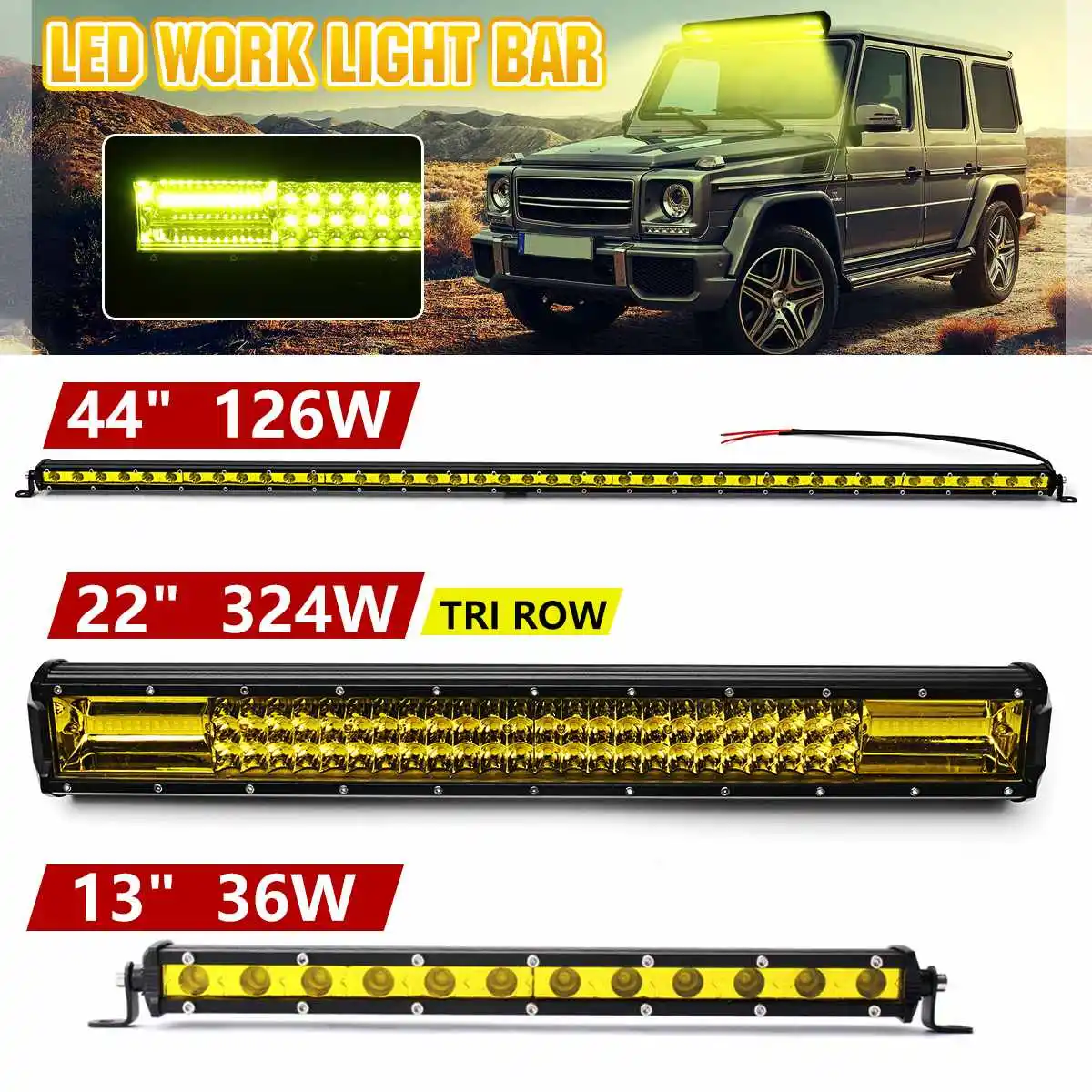 22Inch 648W 3-Row LED Light Bar Offroad Led Bar Combo Beam Led Work Light Lamp Bar for Truck SUV ATV 4x4 4WD DC10-30V
22Inch 648W 3-Row LED Light Bar Offroad Led Bar Combo Beam Led Work Light Lamp Bar for Truck SUV ATV 4x4 4WD DC10-30V