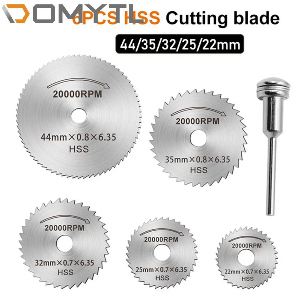 

5pc Electric Grinder Accessories Wood Plastic Soft Metal Cutting Small Saw Blade for 3.17mm interface
