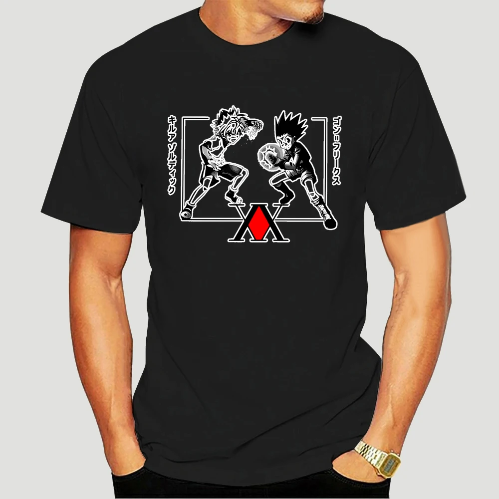 Unique Male Gon css Killua Zoldyck Tee shirt Short Sleeved Cotton T-shirt Printed Hunter x Hunter HxH Anime Tshirt
Unique Male Gon css Killua Zoldyck Tee shirt Short Sleeved Cotton T-shirt Printed Hunter x Hunter HxH Anime Tshirt