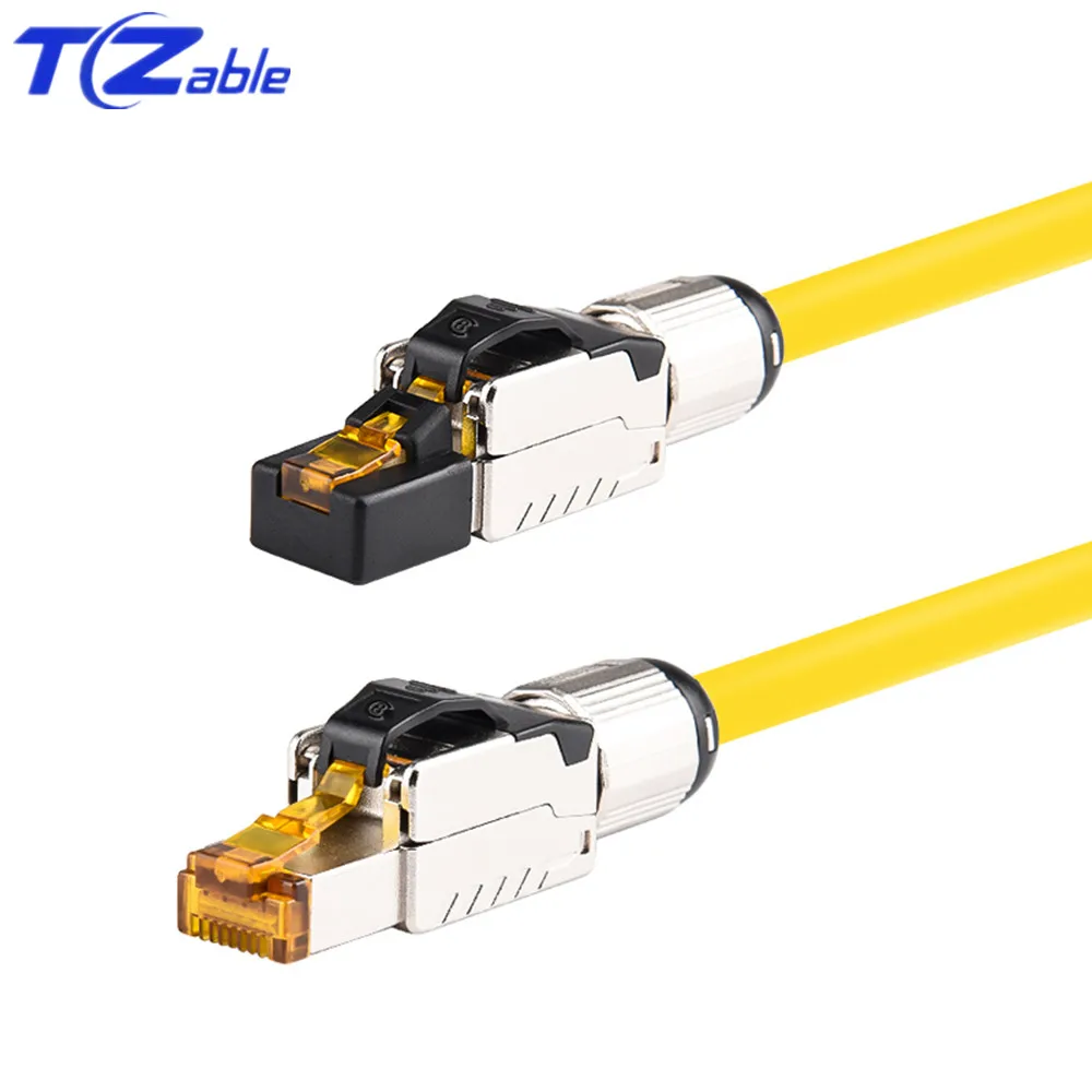 40 Гбит/с 2000 МГц Cat8 сетевой кабель коннектор RJ45 Обжимной Сетевой Ethernet