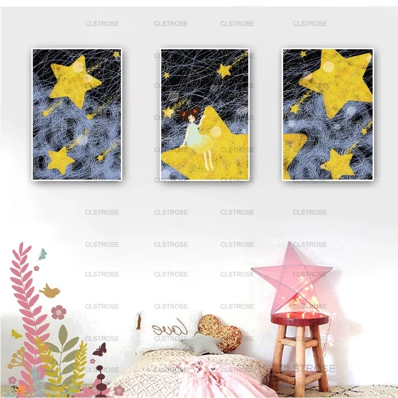 Abstract Painting Girl Sitting On The Stars Decorative Painting Poster Wall Artist Home Decorative Canvas Painting
Abstract Painting Girl Sitting On The Stars Decorative Painting Poster Wall Artist Home Decorative Canvas Painting