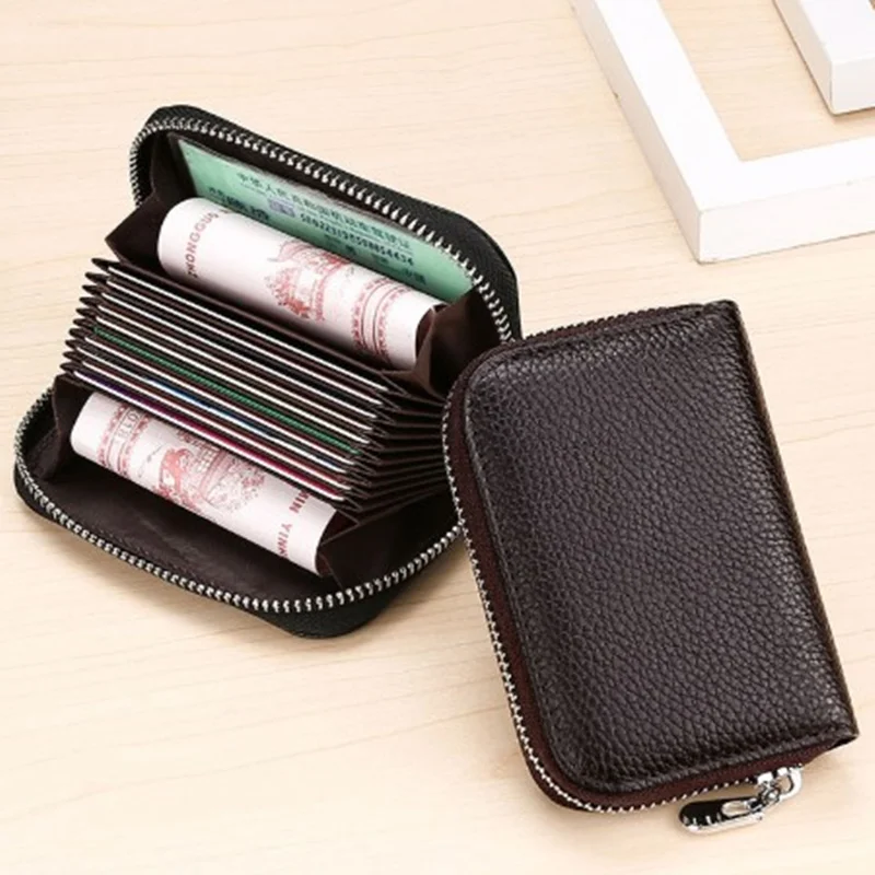 1 pc Business Card Holder Genuine Leather Credit Card Holder Women Zipper Pocket Unisex Card Case Dropshipping
1 pc Business Card Holder Genuine Leather Credit Card Holder Women Zipper Pocket Unisex Card Case Dropshipping
