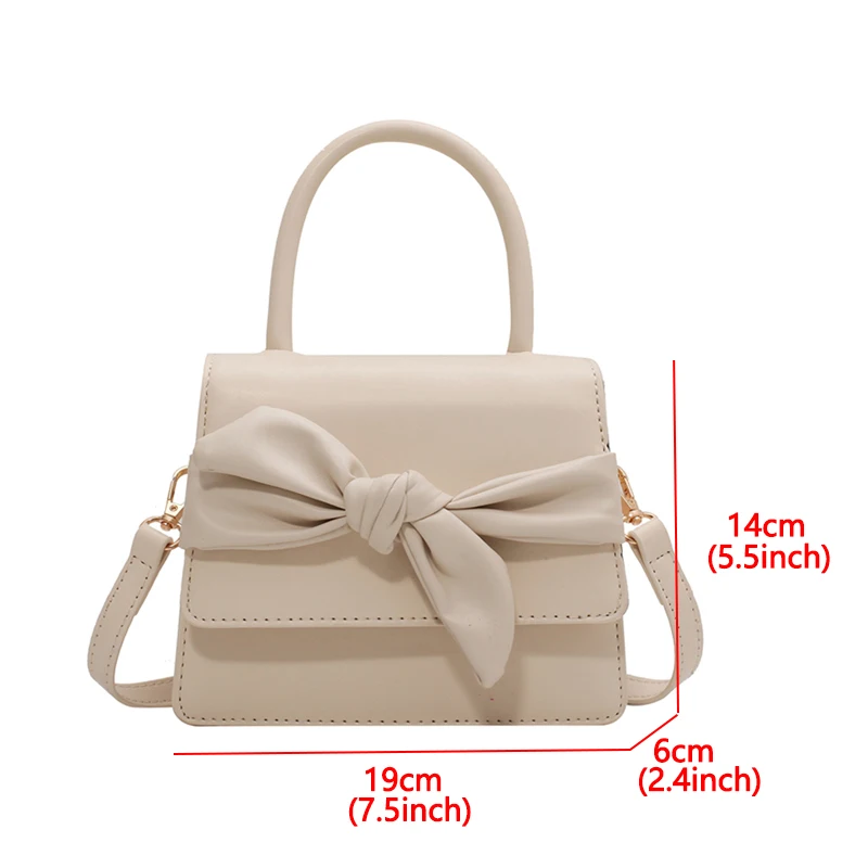 Bow Small Square Women Shoulder Bags High-quality PU Leather Women's Handbag Casual Solid Crossbody Bags for Women Flap Bag 2021 
Bow Small Square Women Shoulder Bags High-quality PU Leather Women's Handbag Casual Solid Crossbody Bags for Women Flap Bag 2021
