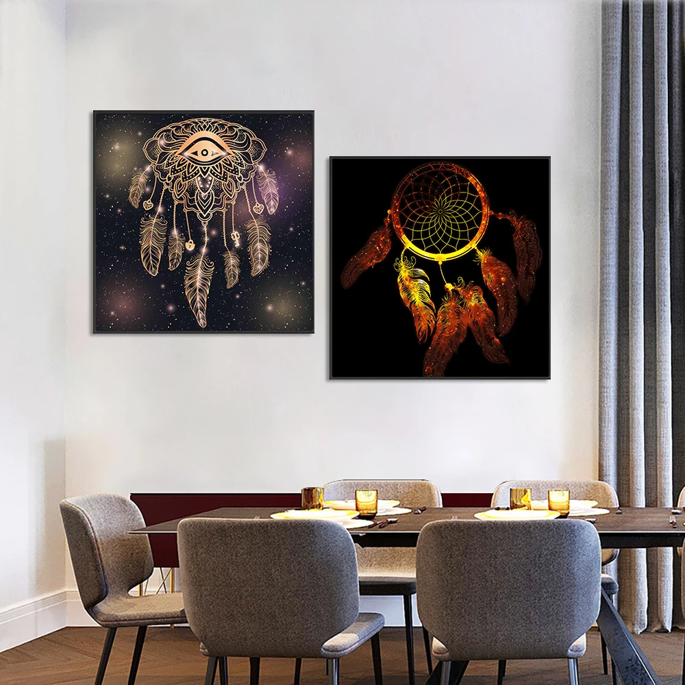 Abstract Dream Catcher Painting On Canvas Nordic Feather Wall Art Picture Prints And Posters For Living Room Home Decoration
Abstract Dream Catcher Painting On Canvas Nordic Feather Wall Art Picture Prints And Posters For Living Room Home Decoration