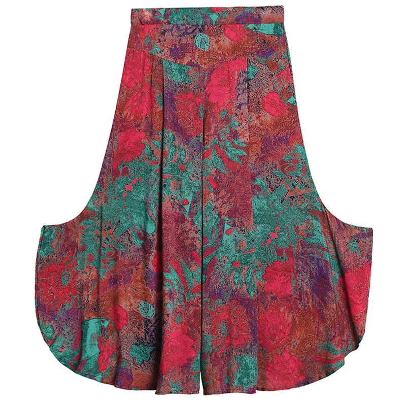 Women Plus Size Wide Leg Pants High Quality Baggy Bohemian Beach Pants Calf Length High Waist Summer 2021
Women Plus Size Wide Leg Pants High Quality Baggy Bohemian Beach Pants Calf Length High Waist Summer 2021