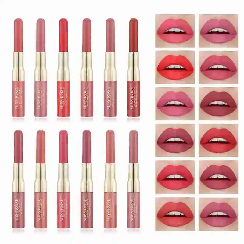 double-headed lip gloss lip liner lip gloss vampire, make-up matte waterproof lip glaze
double-headed lip gloss lip liner lip gloss vampire, make-up matte waterproof lip glaze