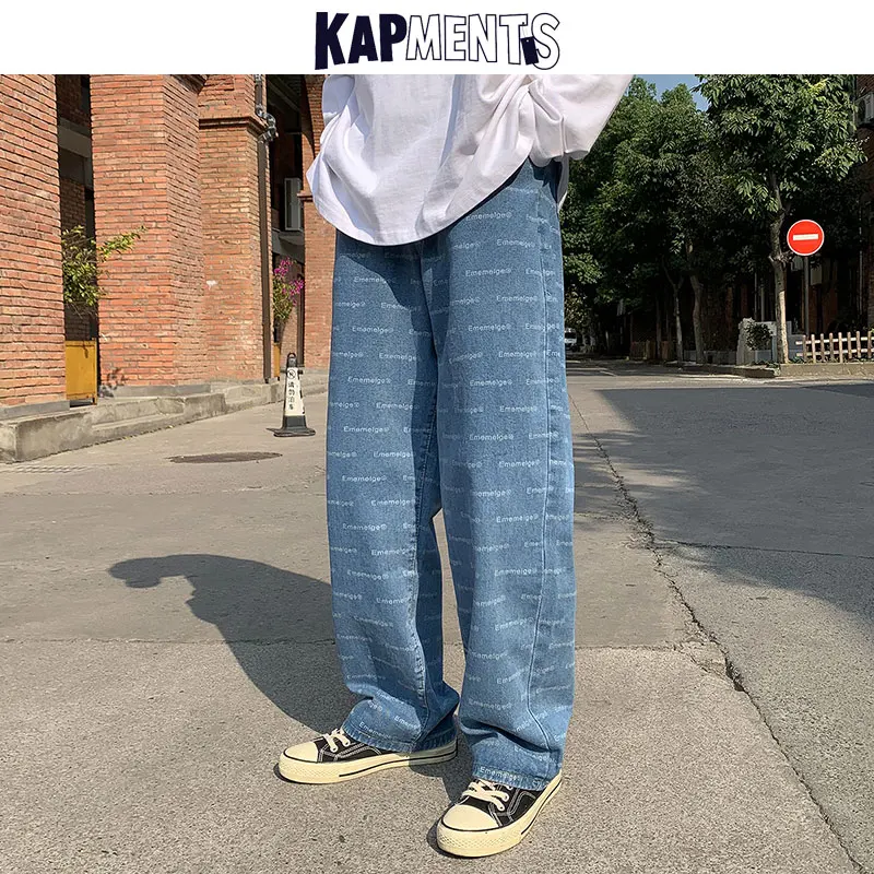 KAPMENTS Denim Pants Men Korean Fashions Baggy Jeans 2021 Winter Sweatpants Mens Letter Printed Hip Hop Joggers Male Trousers
KAPMENTS Denim Pants Men Korean Fashions Baggy Jeans 2021 Winter Sweatpants Mens Letter Printed Hip Hop Joggers Male Trousers