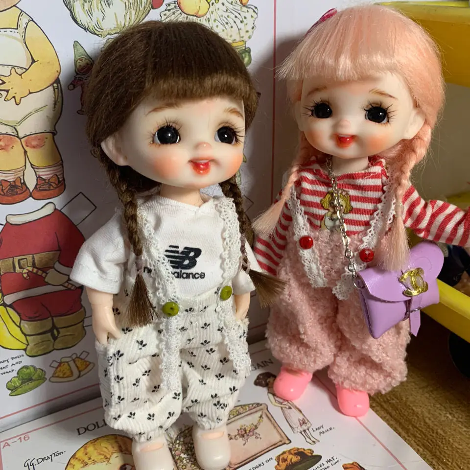 Handmade 17cm Ob11 BJD Cute Dolls Makeup Face Doll Fashion Wig Clothes Accessories Jointed Body Doll for Girls Child
Handmade 17cm Ob11 BJD Cute Dolls Makeup Face Doll Fashion Wig Clothes Accessories Jointed Body Doll for Girls Child