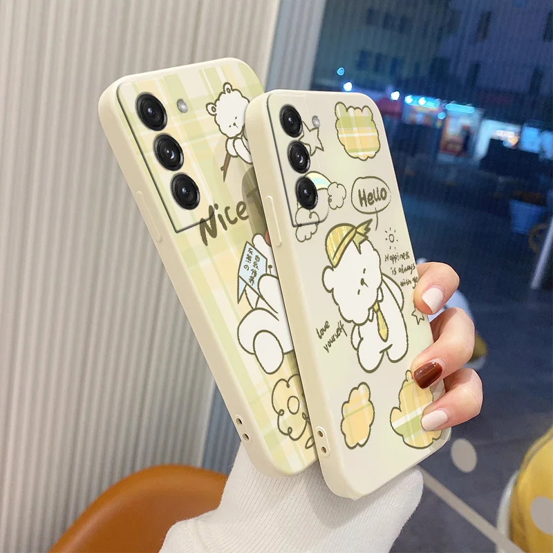 Say Hello Grid Bear Soft Case For Samsung Galaxy S21 S20 FE S10 S9 Ultra Plus S10e Note 20 ultra 10 9 Plus Silicone Phone Cover
Say Hello Grid Bear Soft Case For Samsung Galaxy S21 S20 FE S10 S9 Ultra Plus S10e Note 20 ultra 10 9 Plus Silicone Phone Cover