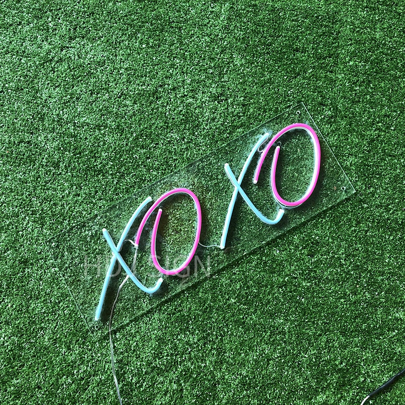 Светодиодный неоновый знак XOXO Настенный декор на заказ вечерние НКИ дома бара