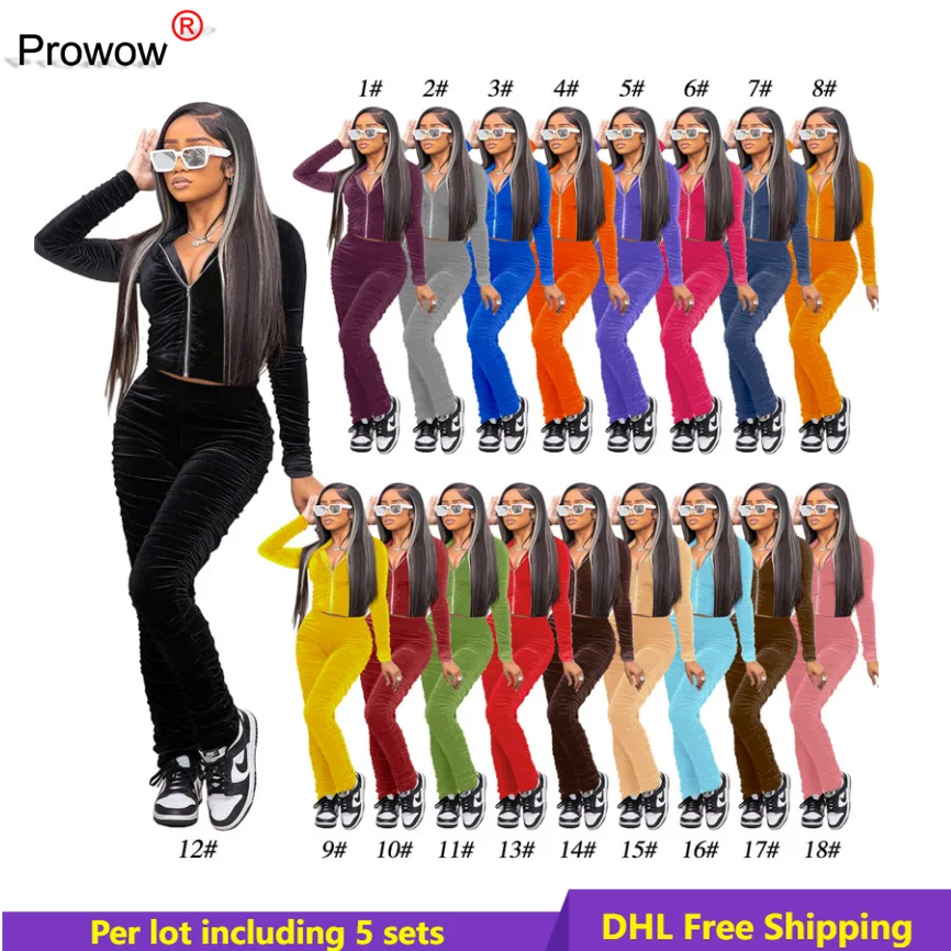 Women Velvet Sweatsuits Fall Winter Fleece Hooded Jacket Stacked Pants 2 Piece Set Long Sleeve Tracksuit Wholesale Bulk DHL 6840
Women Velvet Sweatsuits Fall Winter Fleece Hooded Jacket Stacked Pants 2 Piece Set Long Sleeve Tracksuit Wholesale Bulk DHL 6840