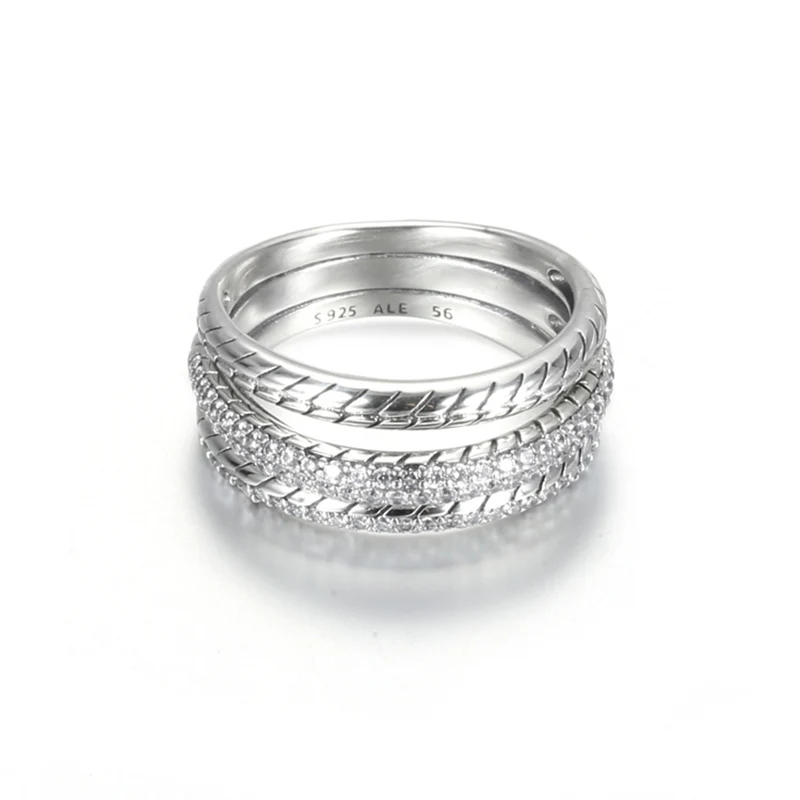 925 Sterling Silver Paving Inlaid CZ Transparent Zircon Ring DIY Jewelry Making Fit Original Pandora Ring For Women
925 Sterling Silver Paving Inlaid CZ Transparent Zircon Ring DIY Jewelry Making Fit Original Pandora Ring For Women