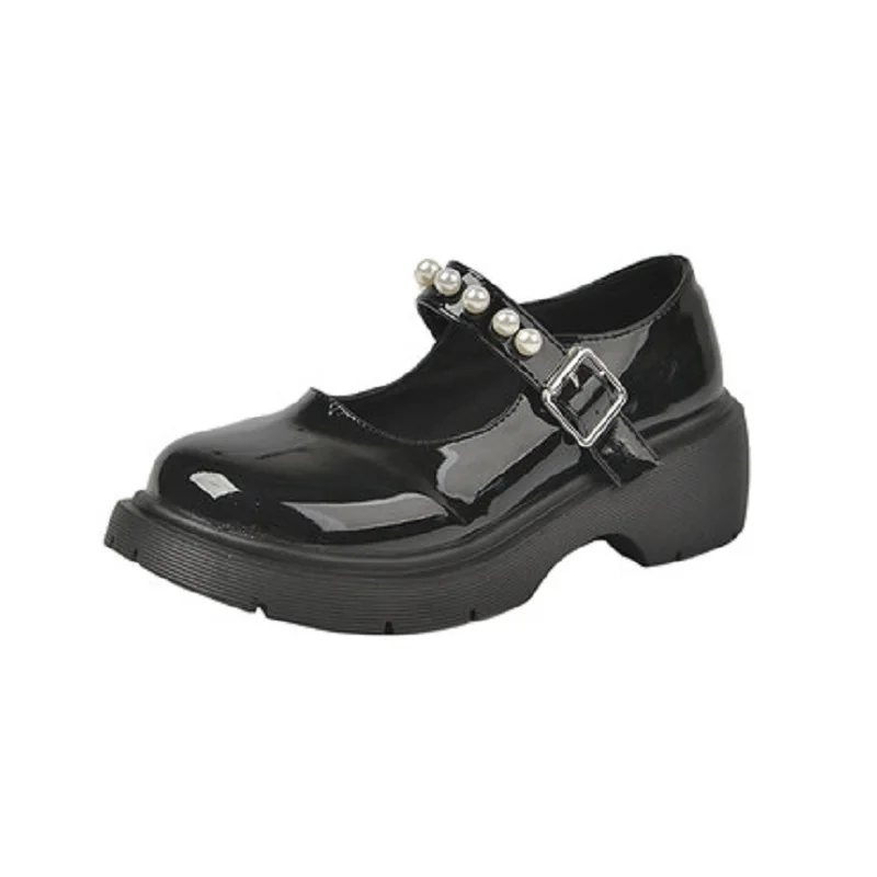 2021 spring and autumn new women's retro college British style small leather shoes thick-soled Mary Jane shoes
2021 spring and autumn new women's retro college British style small leather shoes thick-soled Mary Jane shoes